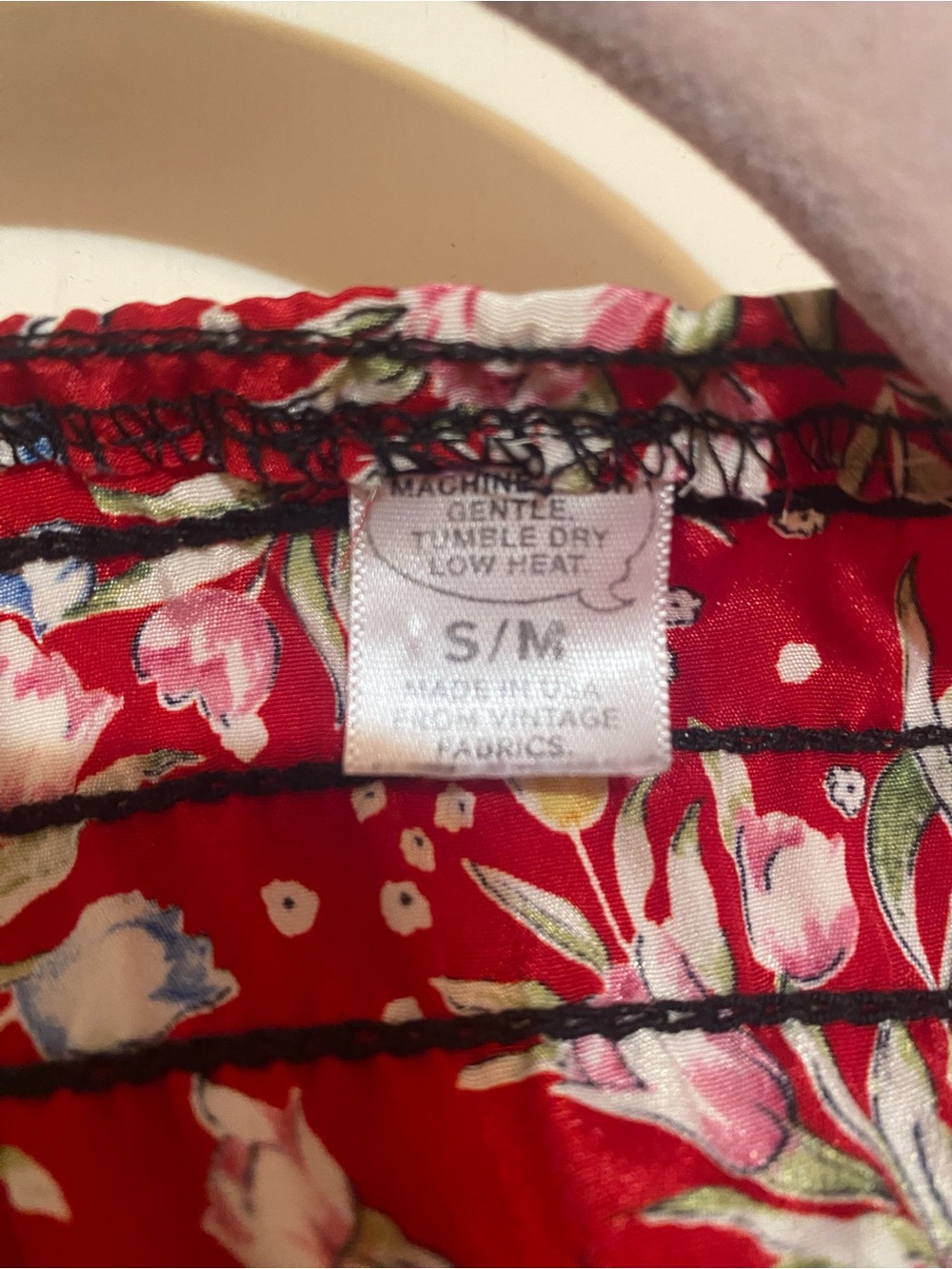Red Floral Strapless Summer Dress - Picture 3 of 6